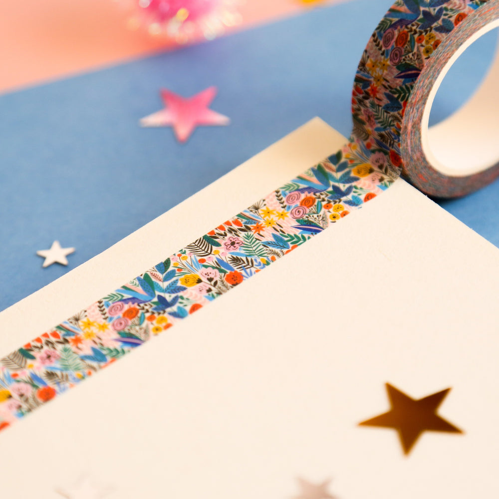 Bright Bold Floral Washi Tape