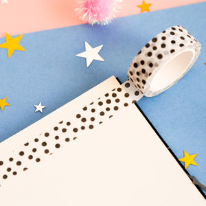 Black and White Classic Polka Dot Washi Tape