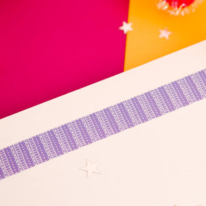 Purple Patterned Fun Washi Tape