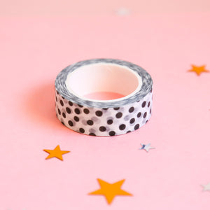 Black and White Classic Polka Dot Washi Tape