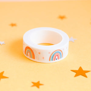 Pastel Polka Dots and Rainbows Washi Tape