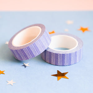 Purple Patterned Fun Washi Tape