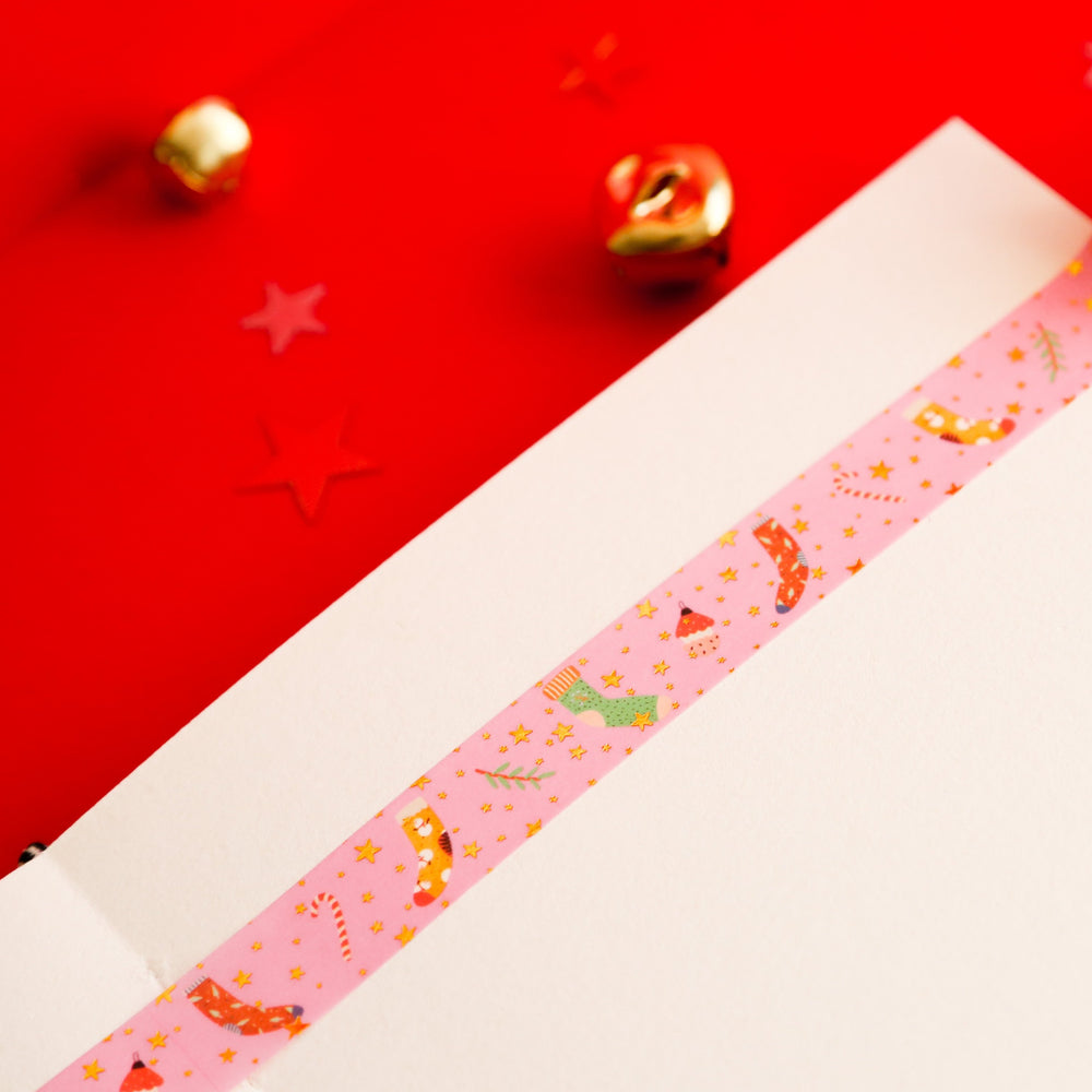 Dreaming Of A Pink Christmas Foil Washi Tape