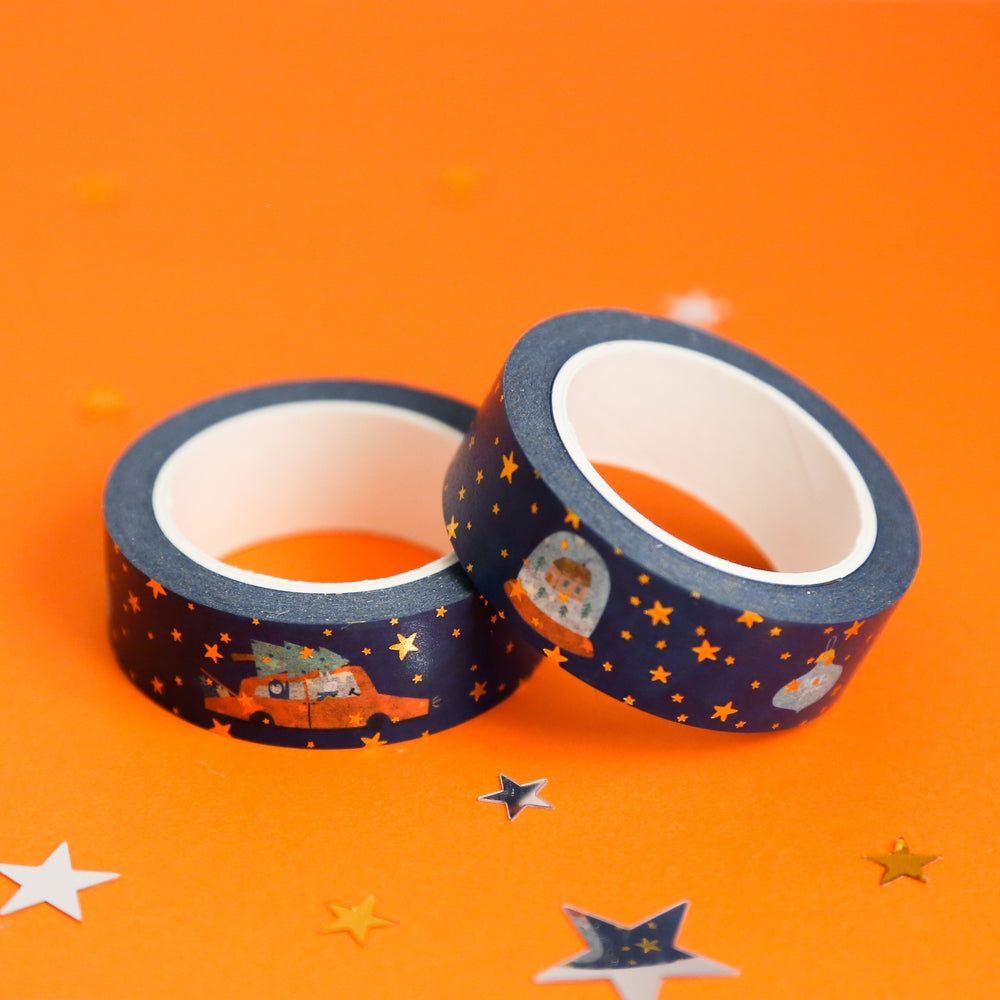 Coming Home For Xmas Foil Washi Tape