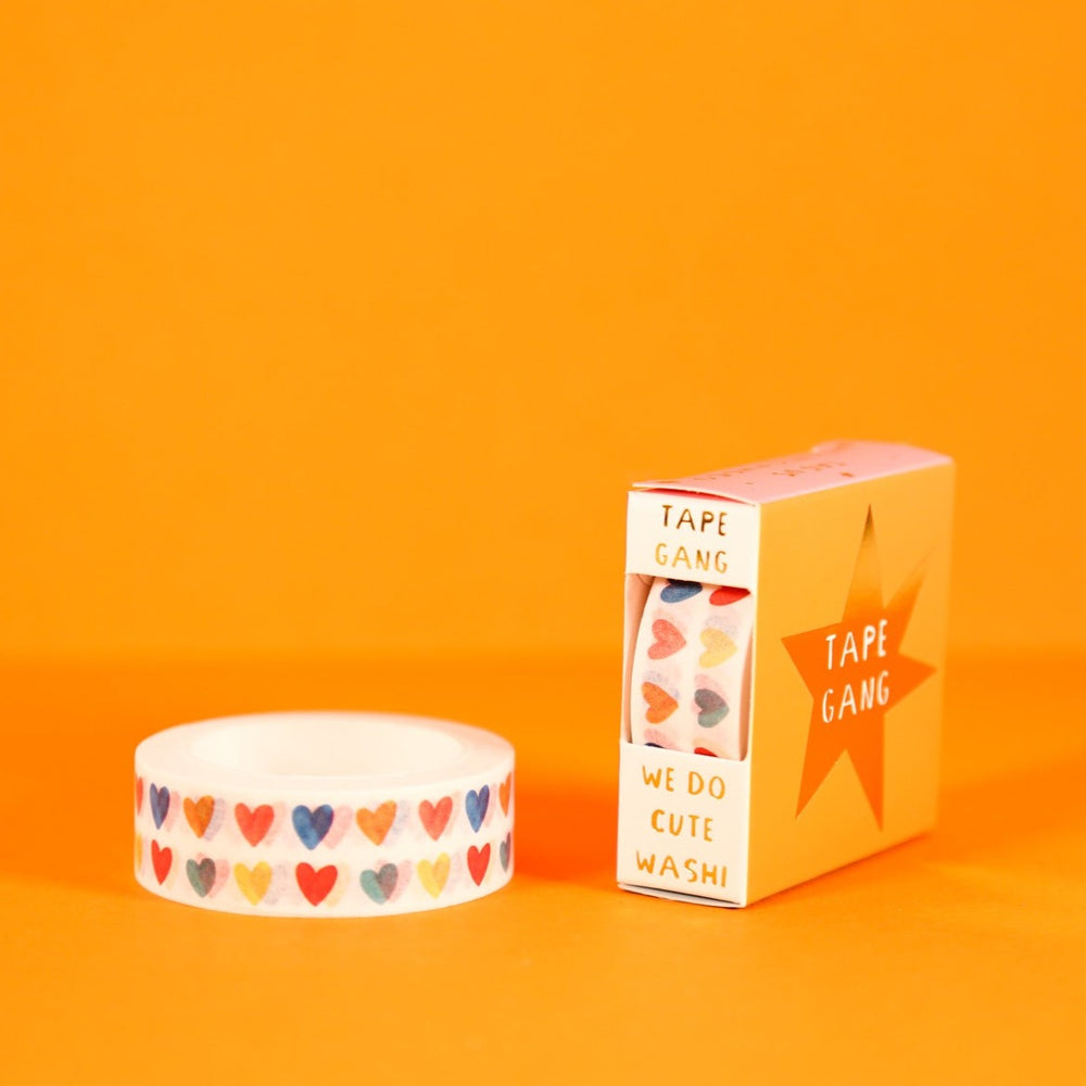 Double Trouble With Mini Watercolour Hearts Washi Tape