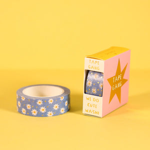 Blue Fields Of Daisies Foil Washi Tape