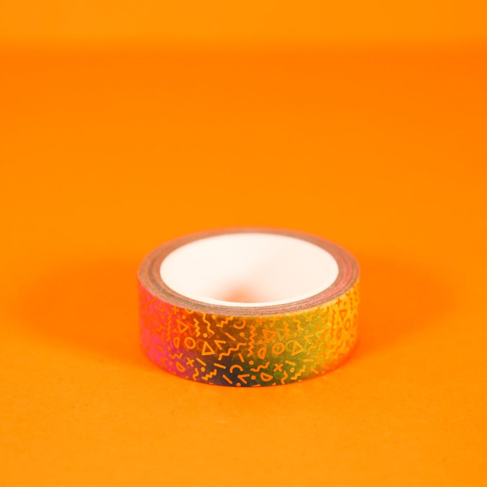 Quirky Squiggles & Shapes Ombre Gold oil Washi Tape