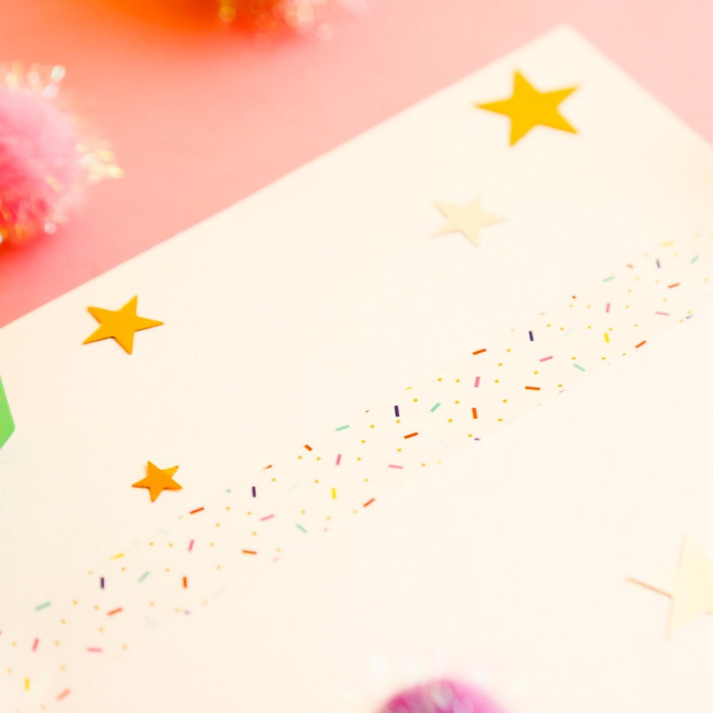Fun-Fetti With Golden Polka Dot Sprinkles Washi Tape Foil