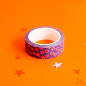 Floral Colourful Pink Blue Orange Field of Flowers Washi.