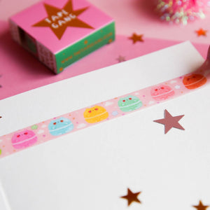 Cute Pastel Macaroons Cat Meow Glitter Cloud Dot Washi Tape