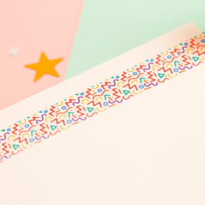 Colourful Zany Crazy Graphic Washi Tape