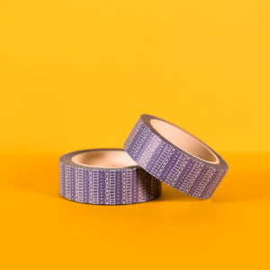 Purple Patterned Fun Washi Tape