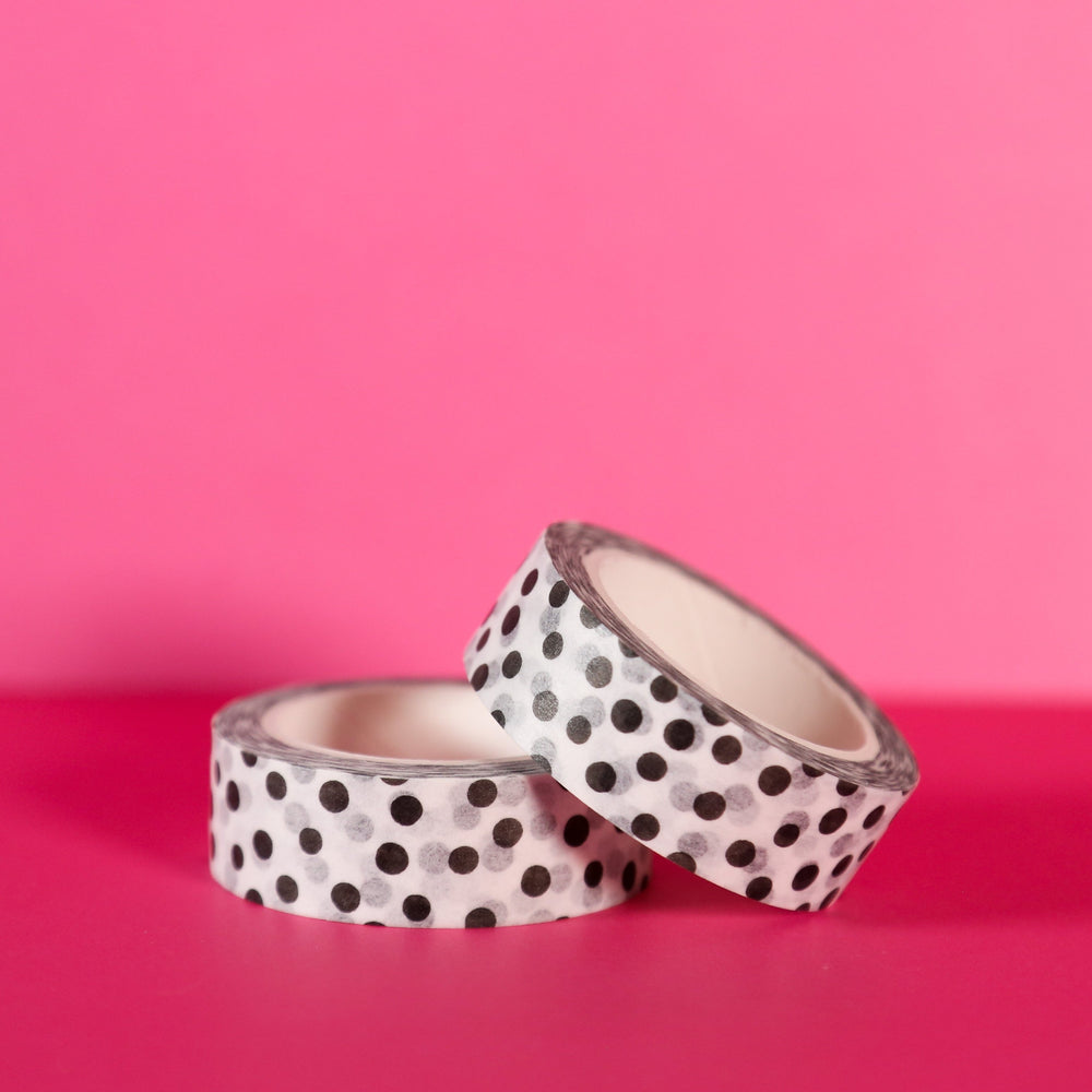 Black and White Classic Polka Dot Washi Tape