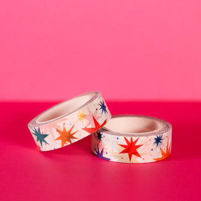 Colourful Polka Dot Confetti and Star Washi Tape